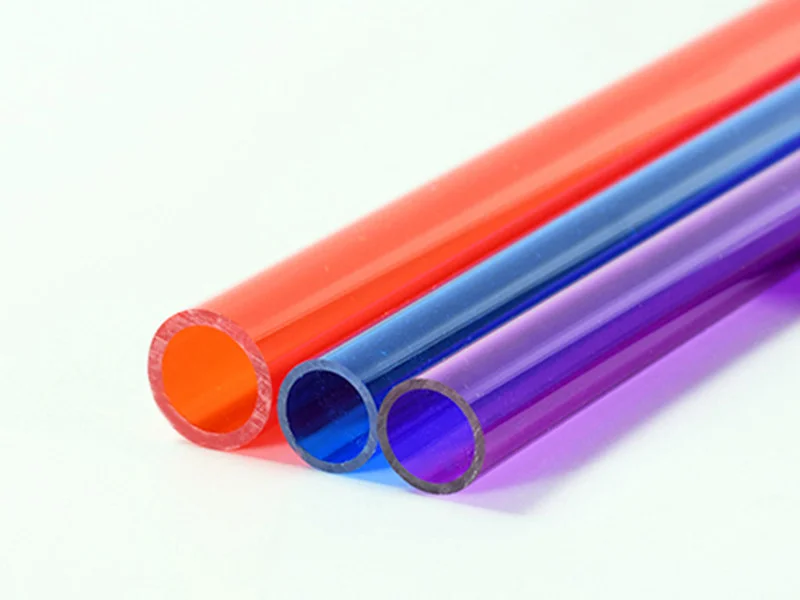 Color plexiglass tube