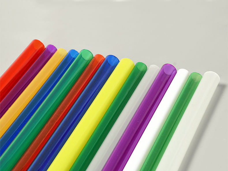 Colored acrylic tube