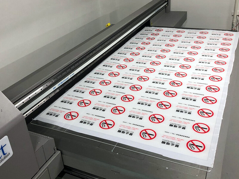 Printing sign on acrylic