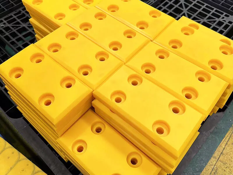 Yellow HDPE part