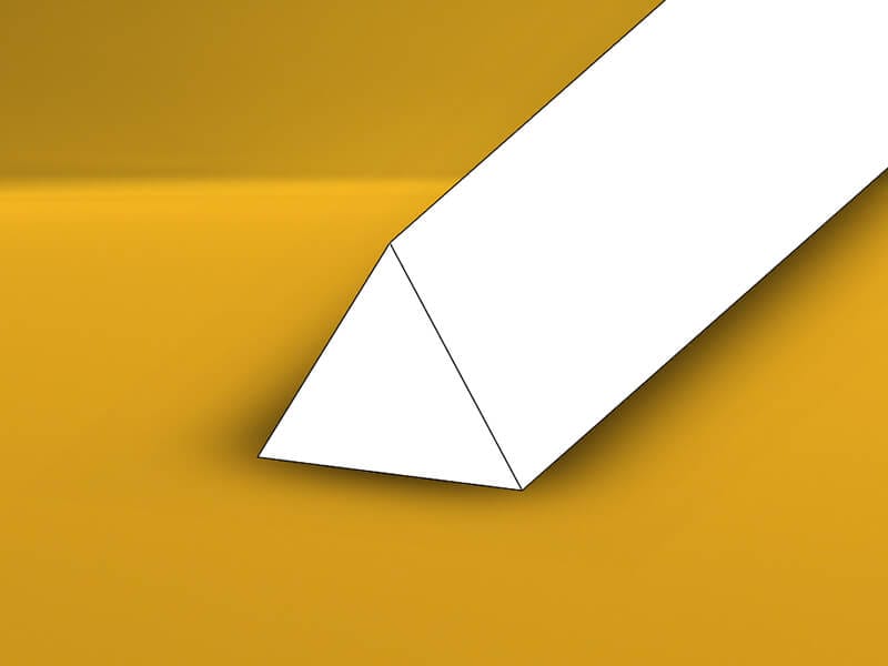 Equilateral triangle acrylic rod